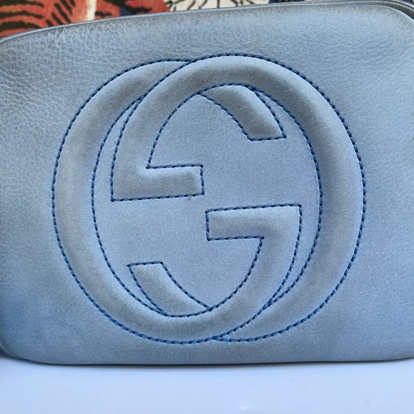 Gucci soho disco baby blue nubuck suede READ !! - Picture 4 of 12